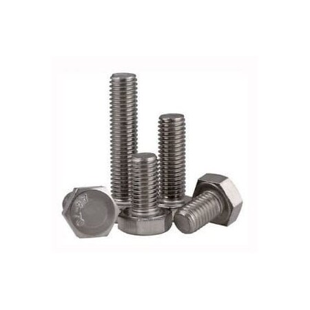 Newport Fasteners A4, M10-1.50 Hex Head Cap Screw, Plain Stainless Steel, 60 mm L, 50 PK 405110-50